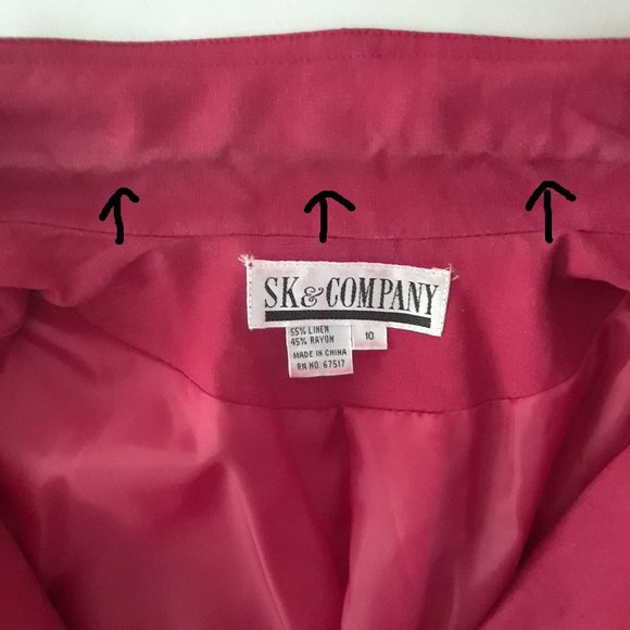 Vintage 1980s Red Linen Blend Oversized Blazer - Picture 15 of 16